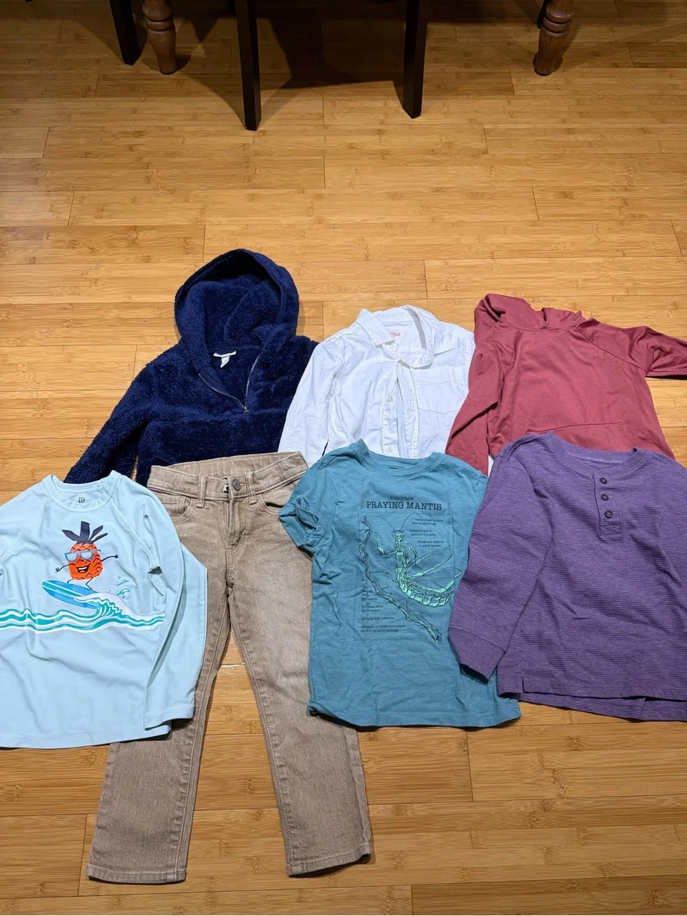 GAP Kids Long Sleeve Tops & Tees - Navy, Light Blue, Teal, Purple, Mauve